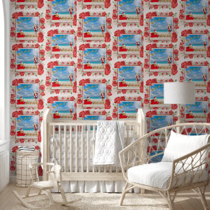 Papier Peint Noël Pelucheux et Lumineux