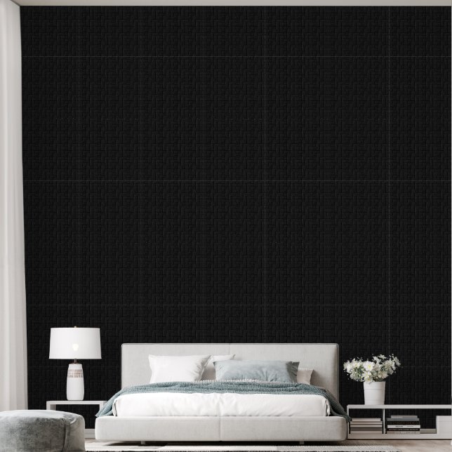 Papier peint noir dramatique (Chambre à coucher)