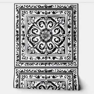 Papier Peint Noir et blanc complexes