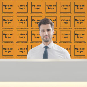 Papier Peint Nom et logo de l'entreprise en orange