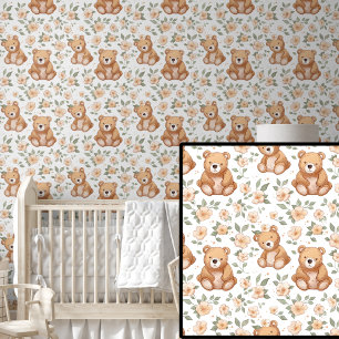Papier Peint Nounours Brown en crèche