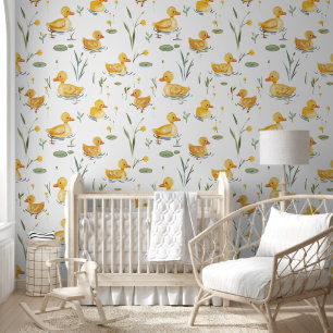 Papier Peint Nourriture pour bébé canard jaune