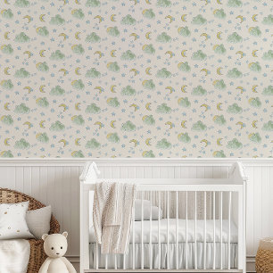 Papier Peint Nuit neutre pour le genre Star Lune Baby Nursery