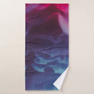 Papier peint numérique à fumée bleue, rouge et noi