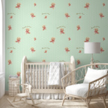 Nursery Ours en Peluche Vert Menthe Vintage