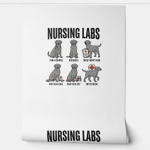 Papier Peint Nursing Labs Dog Medical Pun Vector Shirt Design_1