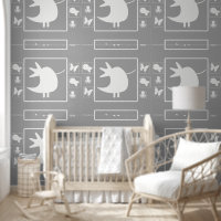 Oiseau Tweety Blanc Sur Grey