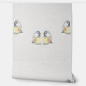 Papier Peint Oiseaux peints à la main - Design aquarelle - Cham (Déroulement)