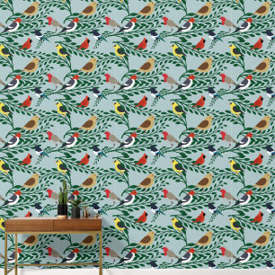 Papier Peint Oiseaux Sur Branches