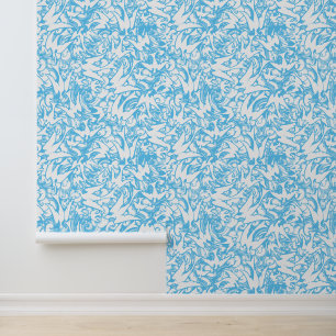 Papier Peint Oiseaux Volants Dans Motif Ciel Nuageux