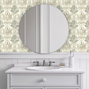 Papier Peint Olive tropicale monochromatique