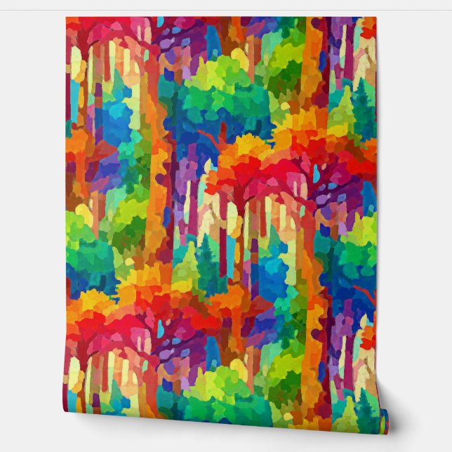 Papier Peint Ombres de la nature (Déroulement)