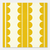 Papier peint ondulé jaune moutarde (Recto)