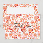 Papier peint orange classique Merci (Devant / Derrière)