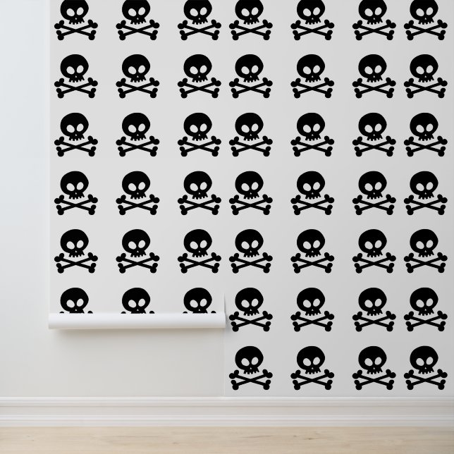 Papier Peint os crâniens noirs (Application)