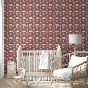 Papier Peint Ourson et ballons mignons