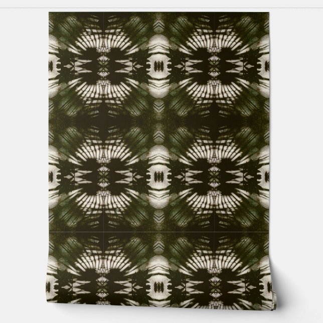Papier Peint Palm Leaf Shadow Army Green (Déroulement)