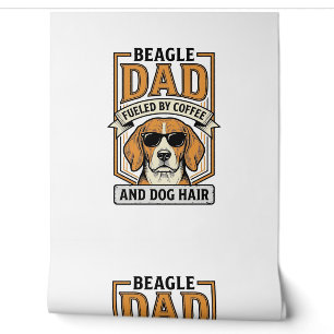 Papier Peint Papa Beagle alimenté par le café et le maillot de