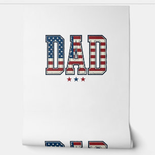 Papier Peint Papa patriotique Drapeau américain Design vectorie