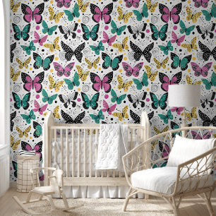 Papier Peint Papillon fantaisiste motif