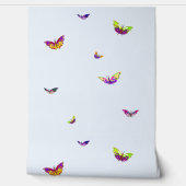 Papier Peint Papillons multicolores (Déroulement)