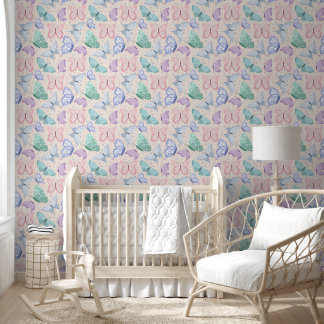 Papier Peint Papillons pastel délicieux