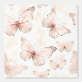 Papier Peint Papillons Rose Féminin (Recto)