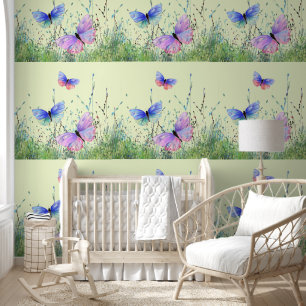 Papier Peint Papillons volants printemps
