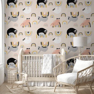 Papier Peint Parcelles sur arc-en-ciel