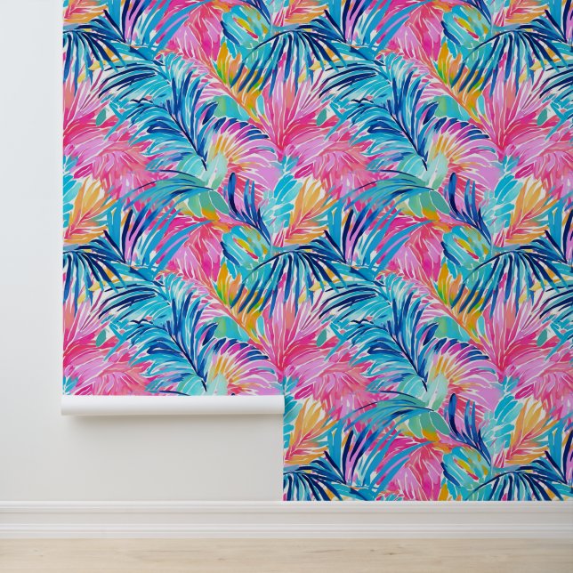 Papier Peint Pastel Breeze tropical (Application)