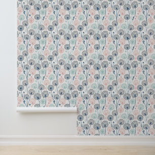Papier Peint Pastel Dandelion Dreams - Whimsical Floral