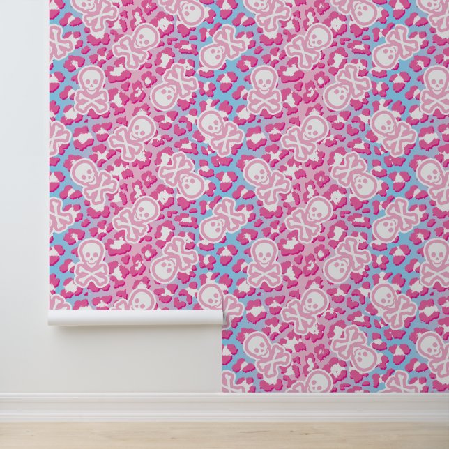 Papier Peint Pastel Goth Empreinte de léopard Ombre Pirate Joll (Application)