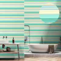 Pastel Mint Peach verticaux Grilles Peigne bâton