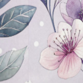 Papier Peint Pastel Purple Couleur Motif Floral