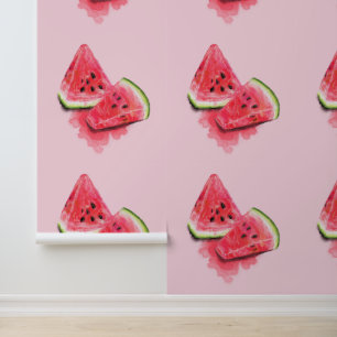 Papier Peint Pastèque Douce Rouge amusant