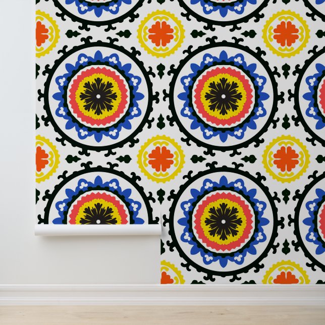 Papier Peint Patters de Suzani (Application)