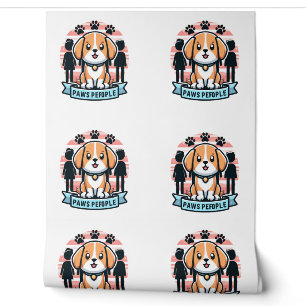 Papier Peint Paws Personnes Drôle Chien et Egalité Humaine Mura