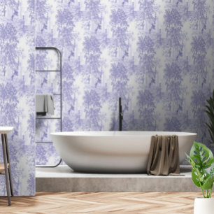 Papier Peint Paysage Vintage Bleu Avec Colonnes Et Urnes Ruines