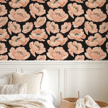 Papier Peint Peach Poppies Sur Black Élégant Floral<br><div class="desc">Apportez une touche d'élégance à votre maison avec nos Peach Poppies On Black Elegant Floral Wallpaper! Ce design époustouflant présente de délicats pavots de pêche dressés contre un arrière - plan sophistiqué, créant une atmosphère belle et sereine. Idéal pour une chambre, un salon ou une salle à manger, ce papier...</div>