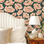 Papier Peint Peach Poppies Sur Vert Élégant Floral<br><div class="desc">Apportez une touche d'élégance à votre maison avec nos Peach Poppies On Green Elegant Floral Wallpaper! Ce design époustouflant présente de délicats pavots de pêche dressés contre un arrière - plan sophistiqué, créant une atmosphère belle et sereine. Idéal pour une chambre, un salon ou une salle à manger, ce papier...</div>