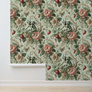 Papier Peint Péchés fraises - gothique baroque
