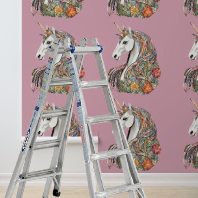 Papier Peint Peel and Stick Fond d'écran Unicorn Mythique Cheva (Peel and Stick Wallpaper Unicorn Mythical Horse Wallpaper)