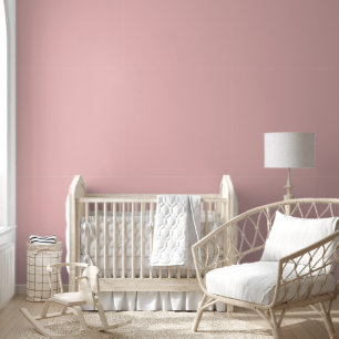 Papier Peint Peel et bâton couleur solide rose bébé moderne