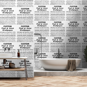 Papier Peint Peel et bâton texturés à rouleaux 2' x 4' personna