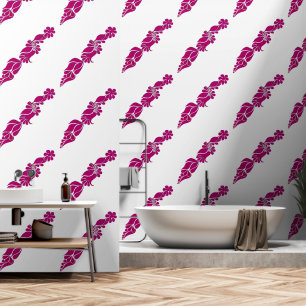 Papier Peint Peinture à la main Floral botanique rose Peel et B