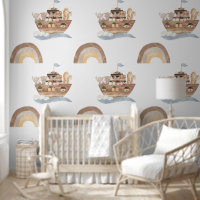 Peinture murale de Noah's Ark Nursery