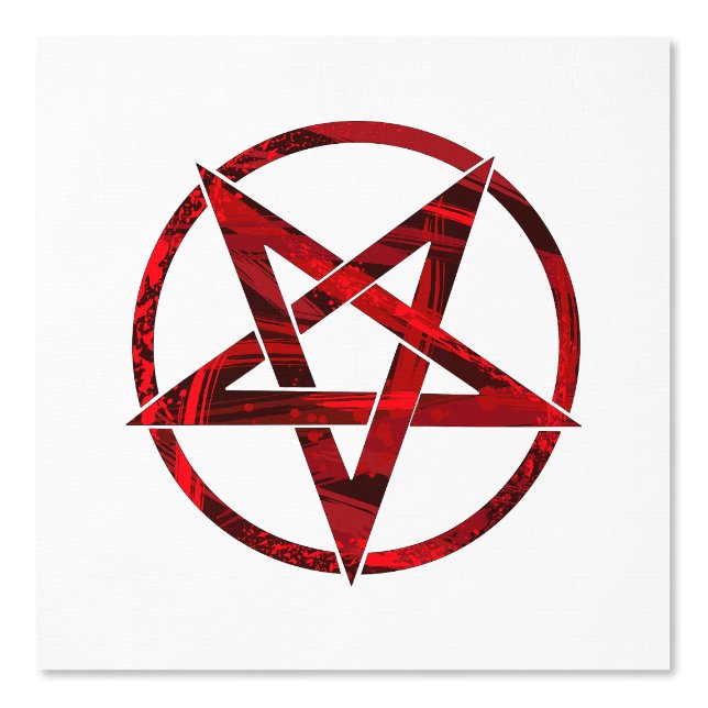 Papier Peint Pentagram Red Devil (Recto)