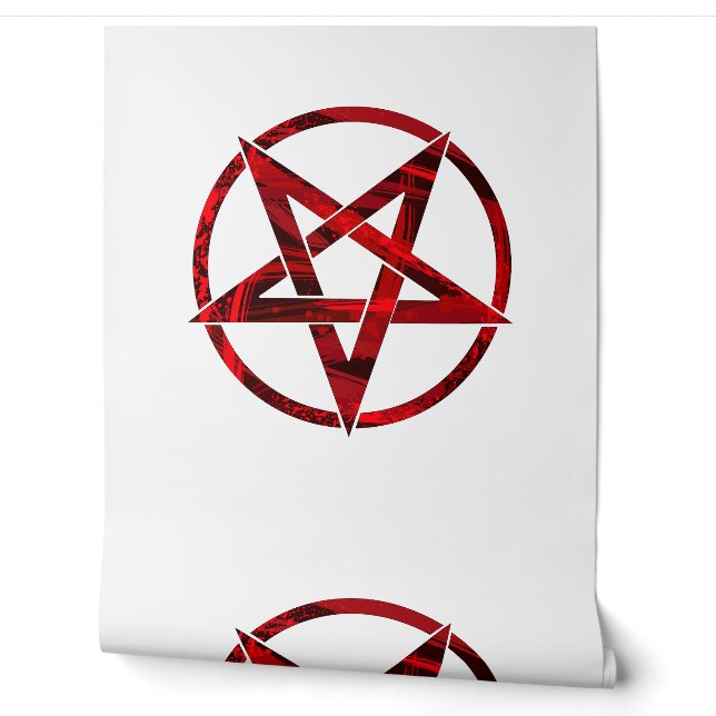 Papier Peint Pentagramme du Diable Rouge (Déroulement)