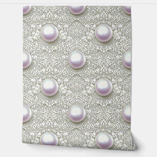 Papier Peint Perles et dentelles (Déroulement)