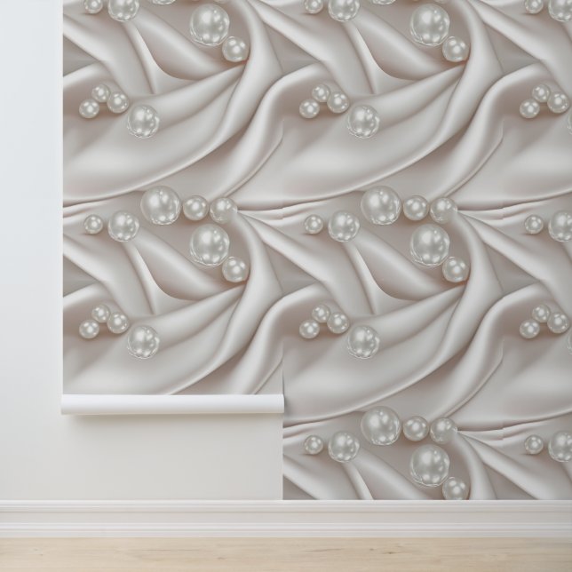 Papier Peint Perles et satin (Application)
